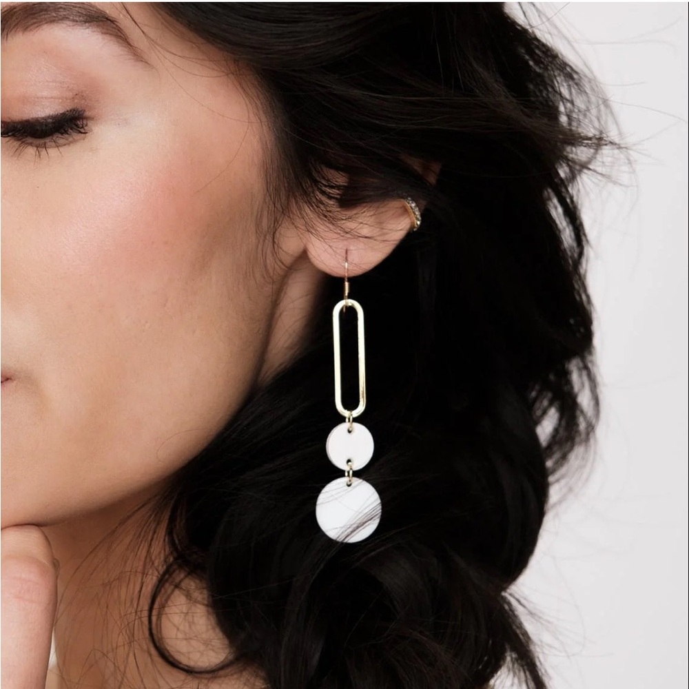 Nickel & Suede Stevie Earrings
